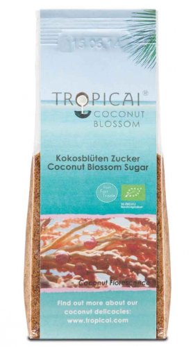 W Polsce dostępny jest cukier kokosowy (gula java) Tropicai. Cena za 250g to 24PLN (96PLN/kg)
