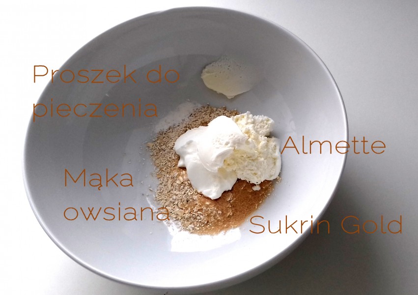 Składniki na bezglutenowy omlet bez cukru
