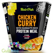 NutriPak - Kurczak curry z basmati, gotowy posiłek 38g białka