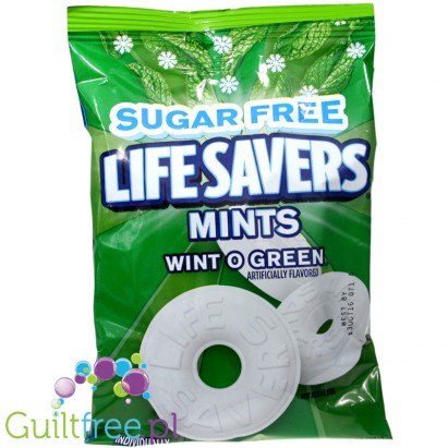 Lifesavers Hard SUGAR FREE Wintogreen Mints Peg Bag 2.75oz
