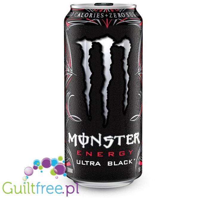 Monster Energy Ultra Black Cherry - ver USA - Napój Energetyczny bez cukru 0kcal
