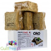 Ciao Carb low carb & high protein toasts with sesame, XXL box 20 slices