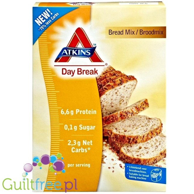 Atkins Day Break mieszanka do wypieku chleba 75% mniej węglowodanów