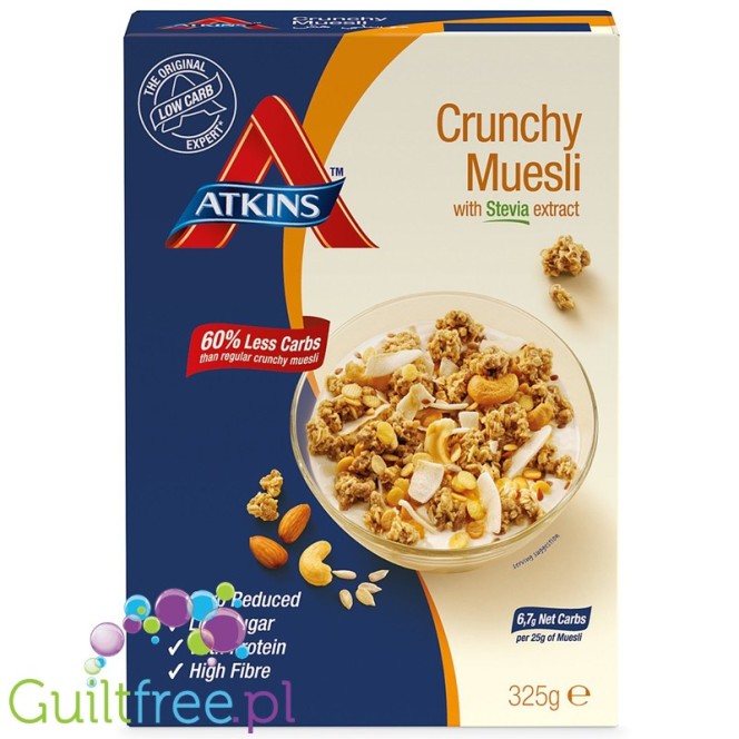 Atkins granola breakfast cereals with nuts and seeds