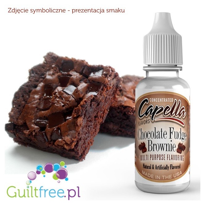 Capella Flavors Chocolate Fudge Brownie Flavor Concentrate - Concentrated sugar-free and fat-free food flavor: chocolate-fudge