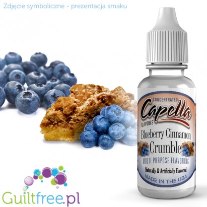 Capella Flavors Blueberry Cinnamon Crumble - Kruche Ciasto & Jagody - aromat spożywczy bez cukru i bez tłuszczu