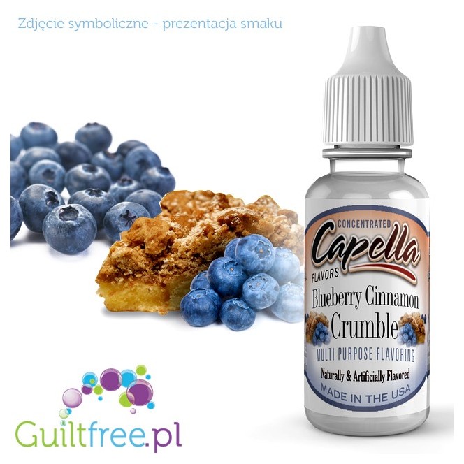 Capella Blueberry Cinnamon Crumble - Kruche Ciasto & Jagody - aromat spożywczy bez cukru i bez tłuszczu