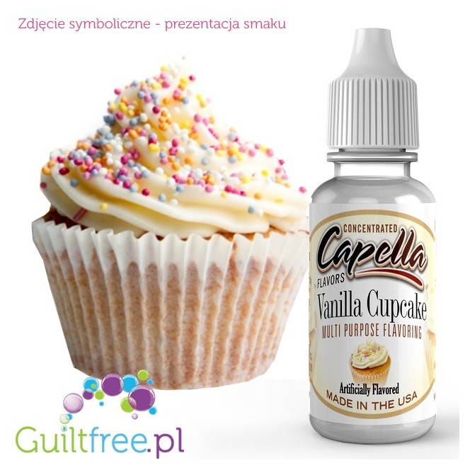 Capella Vanilla Cupcake - Waniliowa Babeczka - skoncentrowany aromat spożywczy bez cukru i bez tłuszczu