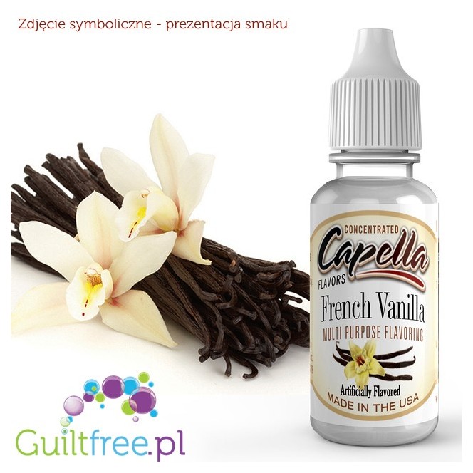 Capella Flavors French Vanilla Flavor Concentrate - Concentrated flavored food without sugar and fatty: vanilla