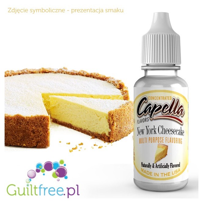 Capella New York Cheesecake - Sernik Nowojorski - skoncentrowany aromat spożywczy bez cukru i bez tłuszczu