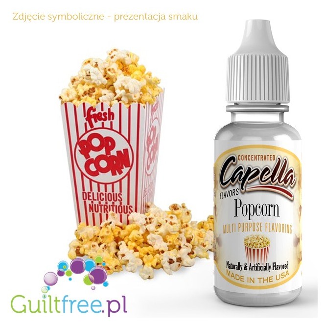 Capella Popcorn - skoncentrowany aromat spożywczy bez cukru i bez tłuszczu