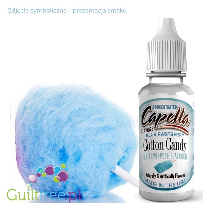 Capella Blue Raspberry Cotton Candy,Wata Cukrowa - skoncentrowany aromat spożywczy bez cukru i bez tłuszczu