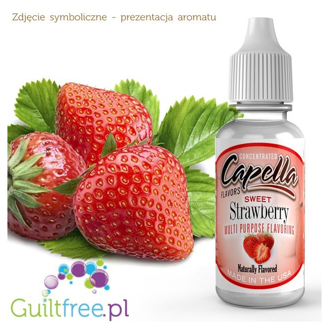 Capella Sweet Strawberry - skoncentrowany aromat truskawkowy bez cukru i bez tłuszczu