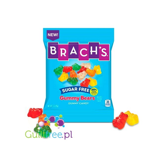 Brach's Sugar Free Gummy Bears - sugar-free fruit-flavored jelly, with sweeteners
