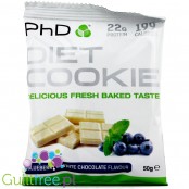 PhD Diet Cookie Biała Czekolada & Jagody ciastko 22g białka