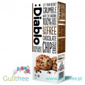Diablo sugar free chocolate chip cookies with sweeteners - Crisp cakes with pieces of milk chocolate without sugar