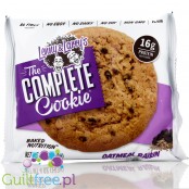 Lenny & Larry Complete Cookie, Oatmeal Raisin - Wegańskie Ciacho Proteinowe Owsiane z Rodzynkami