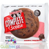 Lenny & Larry Complete Cookie, Double Chocolate - Wegańskie Ciacho Proteinowe Podwójna Czekolada
