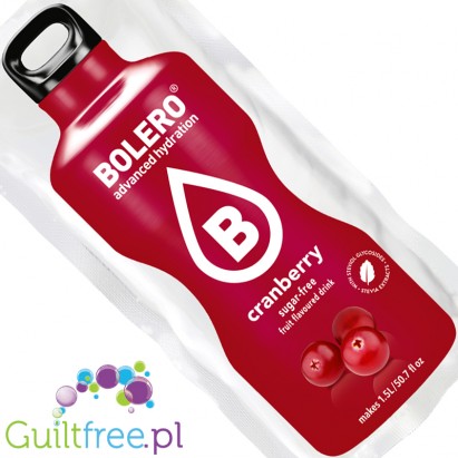 Bolero Instant Fruit Flavored Drink with sweeteners, Cranberry 