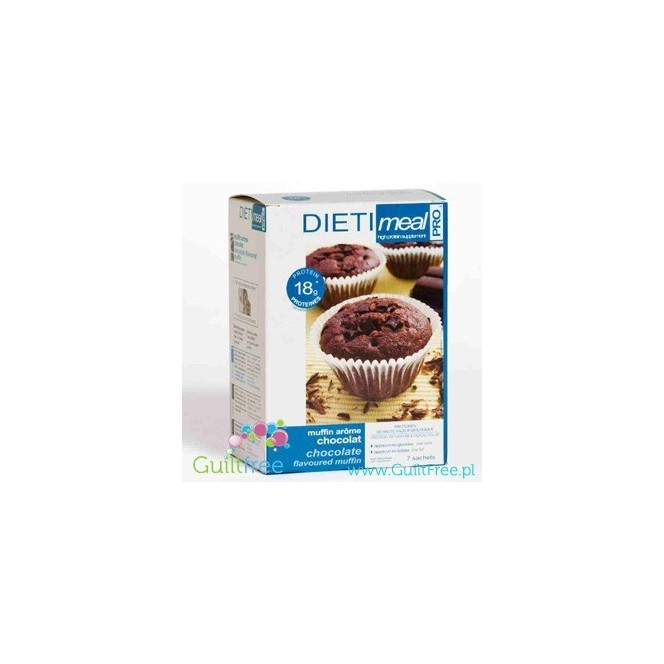 Dieti Meal Proteinowe mufinki czekoladowe 18g białka & 5,4g węglowodanów