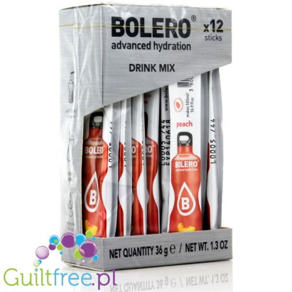 Bolero Instant Fruit Flavored Drink with sweeteners, Peach