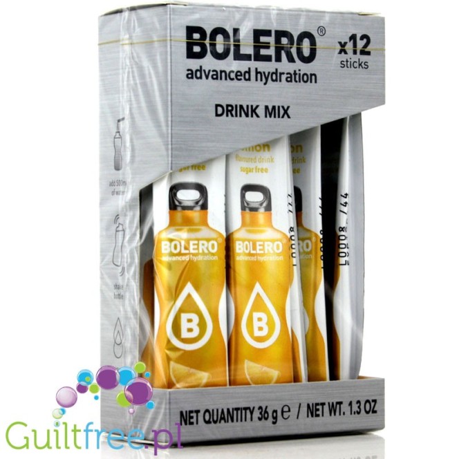 Bolero Sticks Stevia Lemon, instant drink, 12 sachets