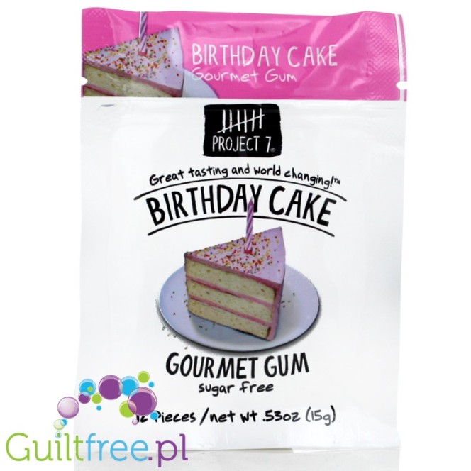 Project 7 Birthday Cake sugar free chewing gum