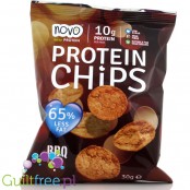 Novo Foods Chipsy Proteinowe BBQ 65% mniej tłuszczu