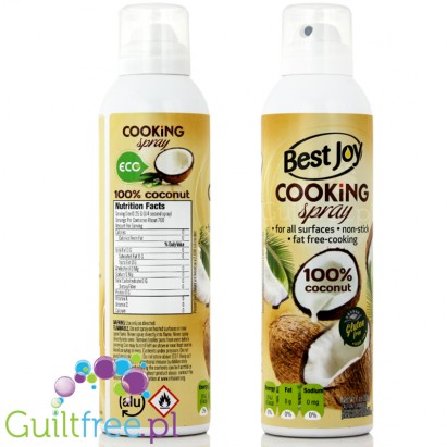 Best Joy Coconut Cooking Spray for frying meat, fish, eggs, grilling