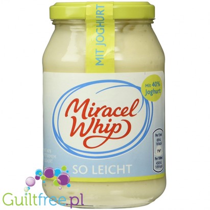 Miracle Whip So Leicht mit Joghurt - Salad-Sandwich cream with Mayonnaise and Yoghurt, with reduced fat content (4.9%) *