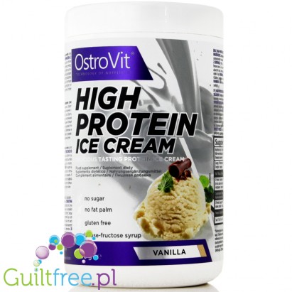 Ostrovit High Protein Ice Cream Vanilla Flavor - a mixture for the preparation of high protein ice cream flavored with vanilla, 