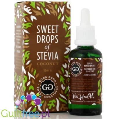 Good Good Sweet Drops of Stevia, Coconut flavor