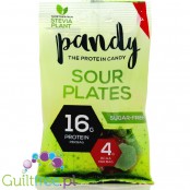 Pandy Protein Candy - Sour Plates - fruit-flavored jelly without sugar, with protein and amino acids, contain sweeteners