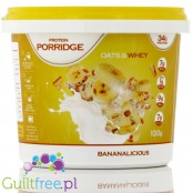 Feel Free Porridge, Bananalicious - owsianka proteinowa 34g białka, z BCAA i HMB