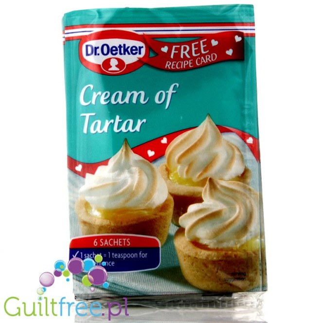 Dr. Oetker Cream of Tartar 6 x 5g tartaric potassium tartrate E336i