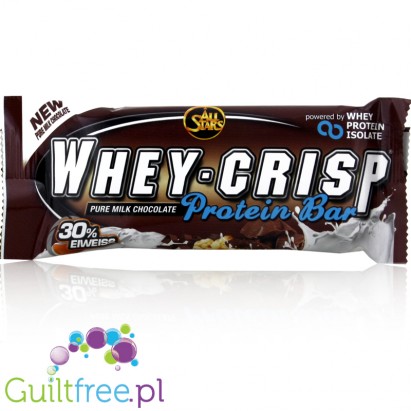 All Stars Whey Crisp Bar Pure Milk Chocolate - crunchy protein bar with milk chocolate flavor