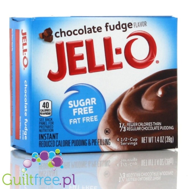 Jell-O Chocolate Fudge low fat sugar free pudding, Chocolate Fudge flavor
