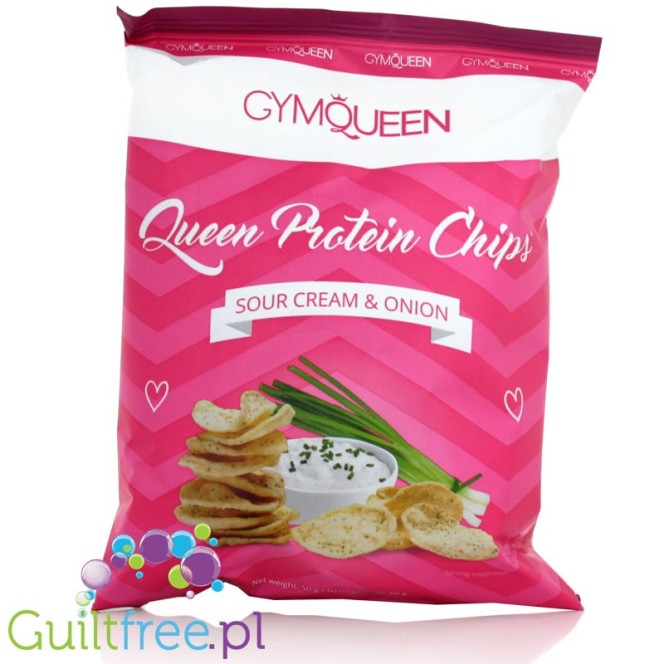 GymQueen Protein Chips śmietankowo-cebulowe chipsy białkowe