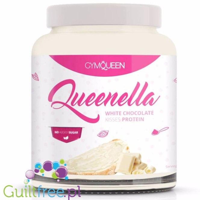 GymQueen Queenella White Kisses krem proteinowy bez cukru Biała Czekolada & Kokos