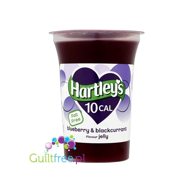 Hartley's Blueberry & Blackcurrant Jelly 10kcal - gotowa galaretka bez cukru Jagoda & Czarna Porzeczka