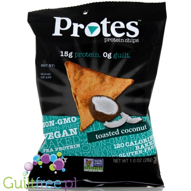 ProTings ProTes Toasted Coconut - wegańskie chipsy proteinowe 15g białka