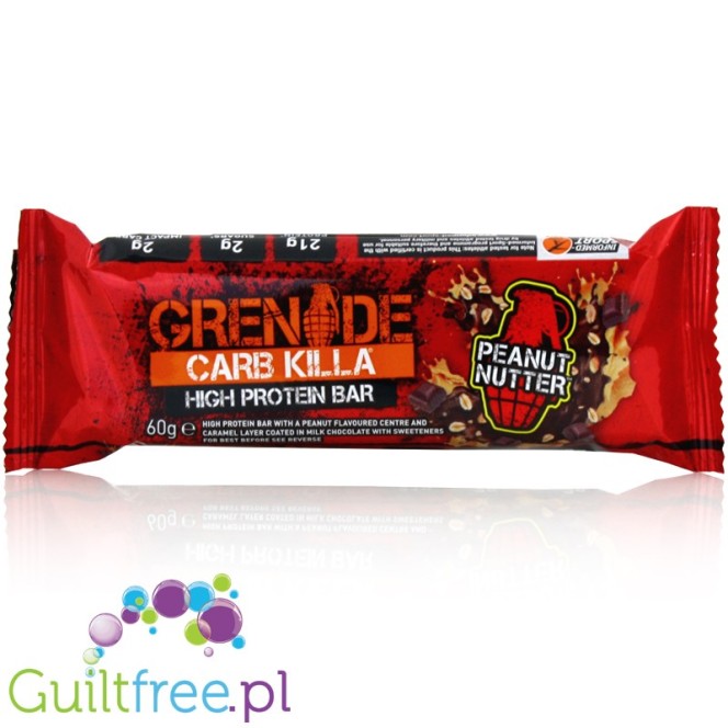 Grenade Carb Killa Peanut Nutter baton proteinowy 20g białka