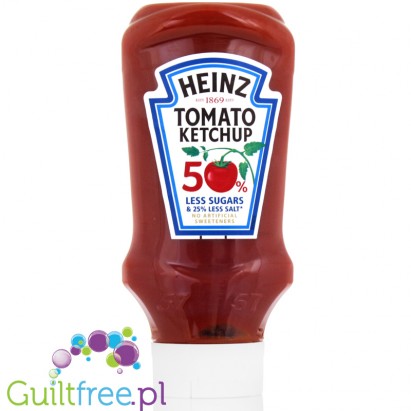 Heinz Ketchup ze stewią o obniżonej zawartości soli, 550ml