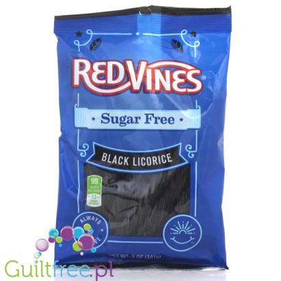 Red Vines Twists - czarna lukrecja bez cukru
