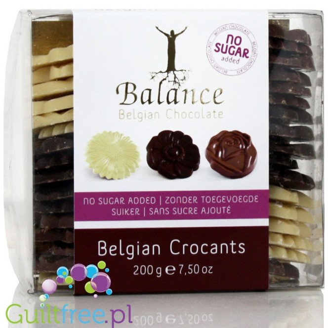 Balance Crocants belgijskie czekoladki bez cukru
