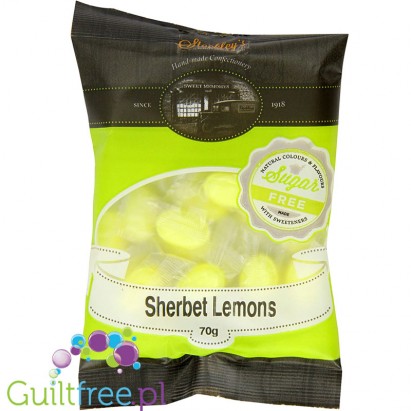 Sherbet Lemons - Cytrynowe Landrynki bez cukru