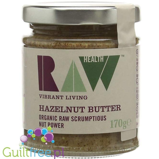 Raw Health Vibrant Living Hazelnut Butter - organiczne surowe masło z orzechów laskowych 100%