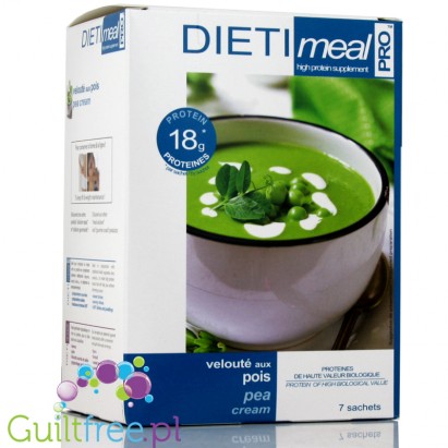 Proteinowa zupa-krem z zielonego groszku 18g białka & 4g węglowodanów