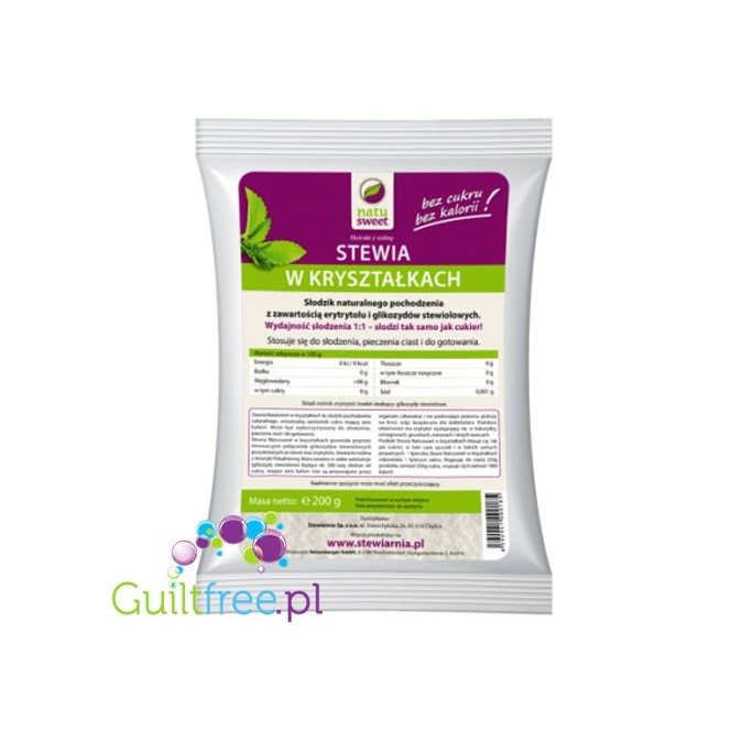 Natu Sweet Stevia Kristalle 1: 1 table sweetener in crystals containing steviol glycosides
