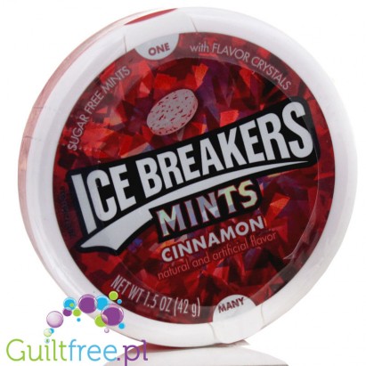 Ice Breakers Cinnamon drażetki bez cukru, 2kcal